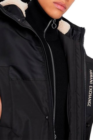 Manteau long à capuche - Noir