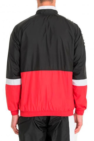 Veste coupe-vent NBA Colour Block Track Chicago Bulls - Noir et rouge