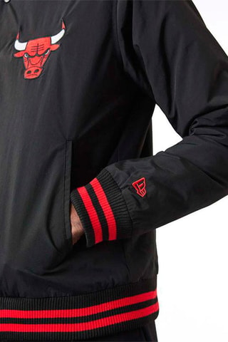 Bomber Team Logo Chicago Bulls - Noir