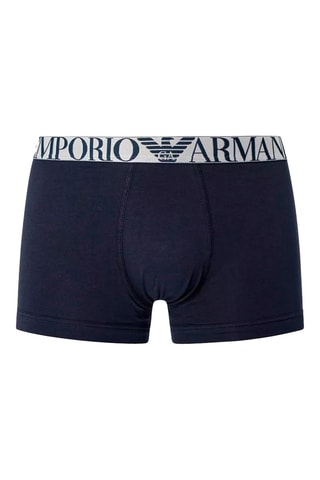 3 boxers en coton biologique - Blue marine