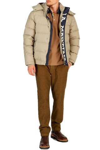 Doudoune à capuche Beige