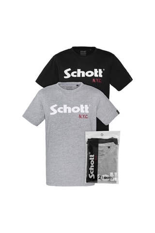 2 t-shirts MCLogo - Noir et gris chiné
