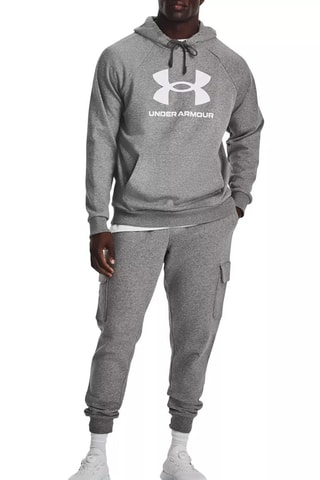 Sweat polaire à capuche - Gris chiné