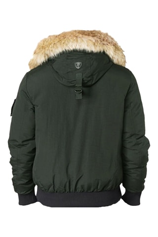 Bomber à capuche - Kaki