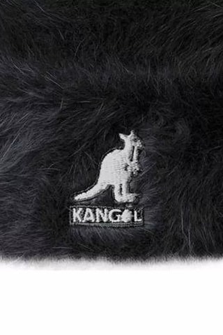 Bonnet de marche en angora - Noir
