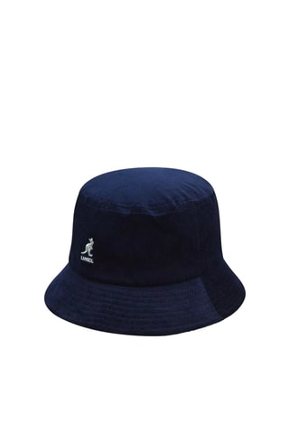 Bob de marche en velours - Bleu marine