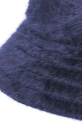 Bob en angora - Bleu marine