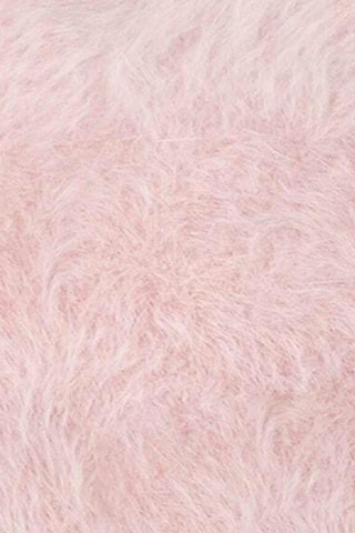 Bonnet en angora - Rose