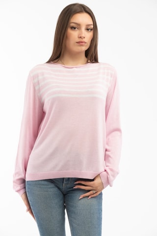 Pull - Blanc et rose