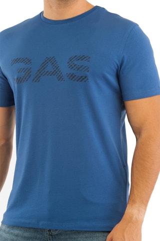 T-shirt slim - Noir et bleu