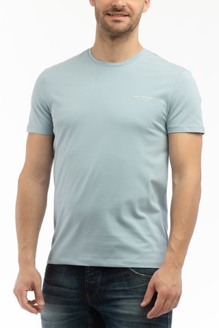 T-shirt - Blanc et bleu