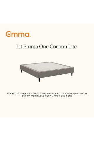 Ensemble lit One Cocoon Lite Emma + Matelas Original - Gris