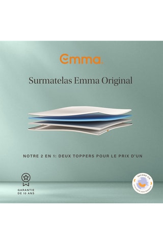 Surmatelas reconditionné - Blanc - Emma