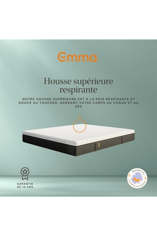 Matelas à ressorts ensachés reconditionné - Epaisseur 22 cm - Equilibré - Emma