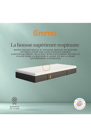 Matelas à ressorts ensachés reconditionné - Epaisseur 25 cm - Equilibré - Emma
