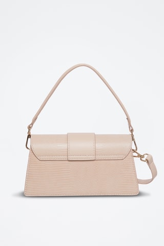 Mala de ombro em couro Capsule - Rosa-claro