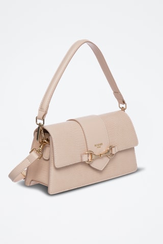 Mala de ombro em couro Capsule - Rosa-claro