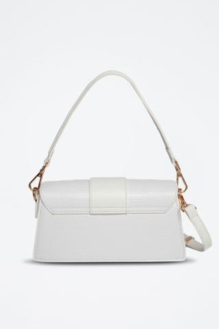 Mala de ombro em couro Capsule - Branco