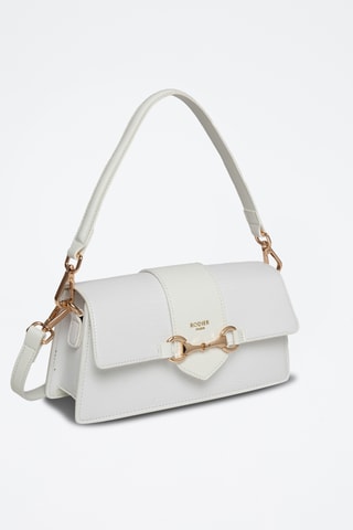 Mala de ombro em couro Capsule - Branco