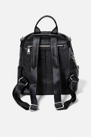 Mala a tiracolo de couro Zen - Preto