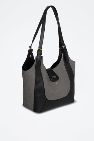 Mala de ombro Provence - Cinzento e preto