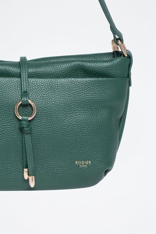 Mala a tiracolo de couro Figaro - Preto - Verde