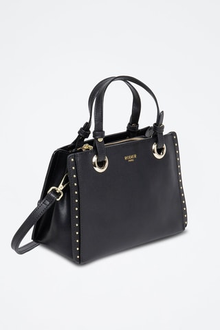 Mala de couro Pearl - Preto