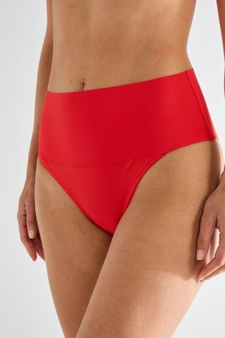 Braga de bikini de talle alto Angie Angie - Rojo