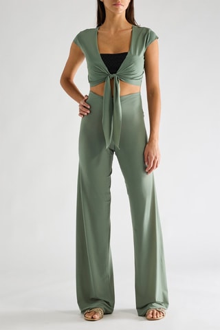 Crop top annodato da mare Tako - Mandorla