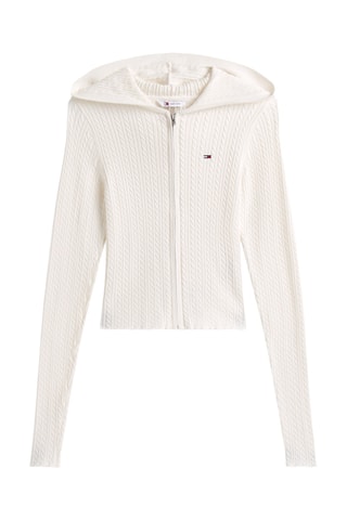 Gilet à capuche en coton biologique - Blanc