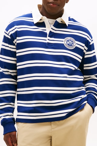 Polo - Ivoire et bleu marine