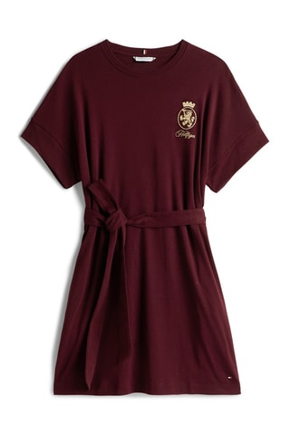 Robe t-shirt - Bordeaux et doré