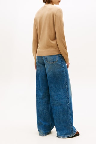 Pull en laine et cachemire - Marron clair