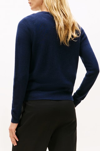 Gilet en laine et cachemire - Bleu marine