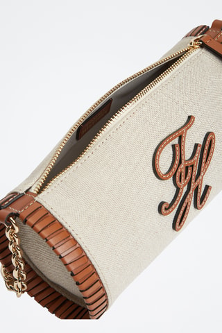 Sac porté épaule en lin - Beige