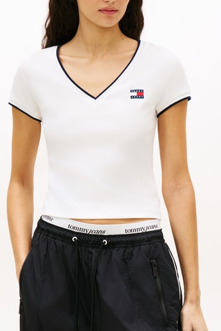 T-shirt slim cropped - Blanc