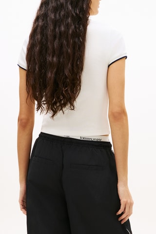 T-shirt slim cropped - Blanc