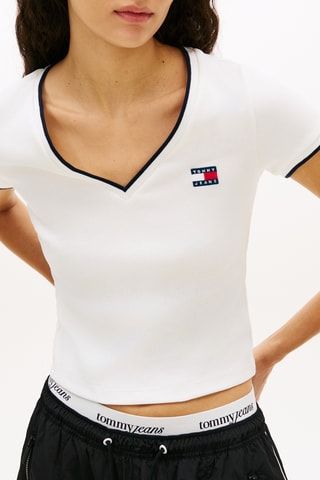 T-shirt slim cropped - Blanc