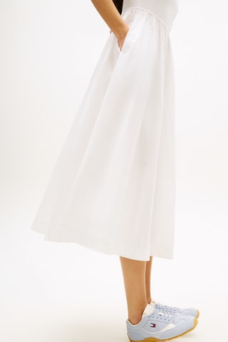Robe patineuse slim - Blanc