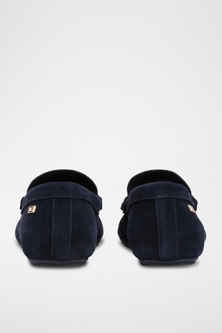 Mocassins en nubuck - Bleu marine