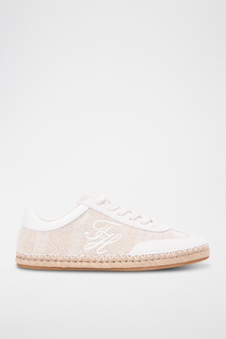 Tennis en lin - Beige