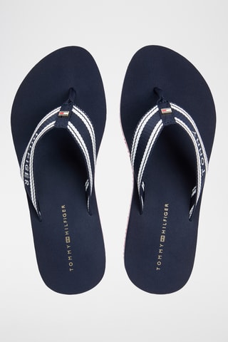 Tongs compensées - Bleu marine