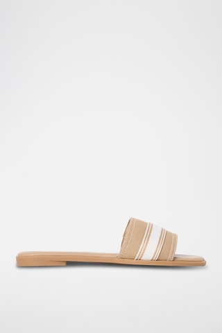 Mules en jean - Marron clair