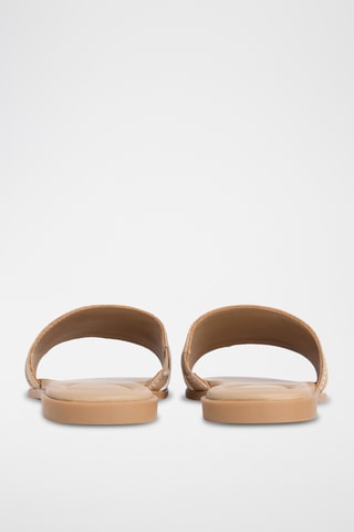 Mules en jean - Marron clair