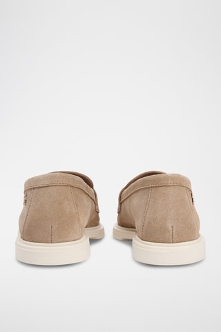 Mocassins en nubuck - Marron clair