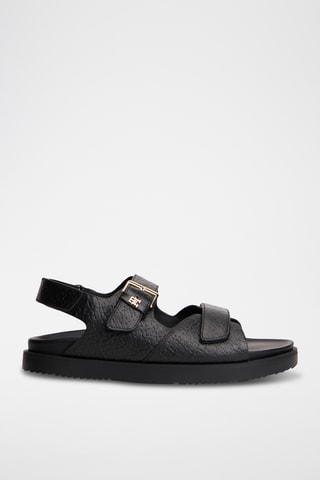 Sandali in pelle nappa - Nero