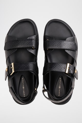 Sandali in pelle nappa - Nero