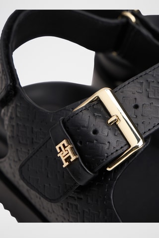 Sandali in pelle nappa - Nero