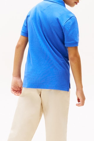 Polo regular - Bleu roi et rouge