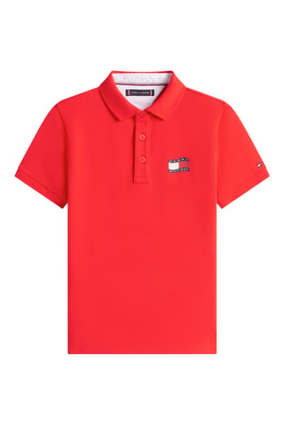 Polo regular - Rouge et blanc